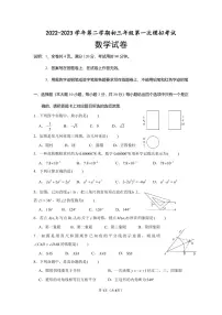 2023年广东省珠海市香洲区九洲中学中考一模数学试题
