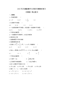 2023年人教版数学七年级下册期末复习《实数》单元复习(含答案)