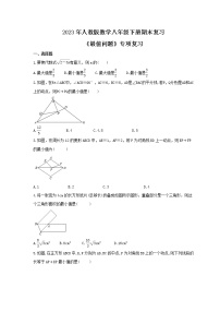 2023年人教版数学八年级下册期末复习《最值问题》专项复习(含答案)