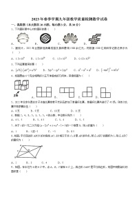 2023年广东省惠州市惠东县中考一模数学试题（含答案）