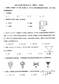 2023.4济南市莱芜区中考一模数学（含答案）