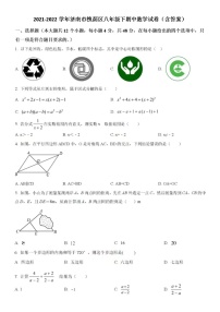 2021-2022学年济南市槐荫区八年级下期中数学试卷（含答案）