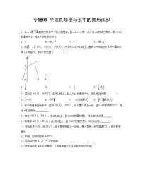 专题03 平面直角坐标系中的图形面积——2022-2023学年人教版数学七年级下册单元综合复习（原卷版+解析版）