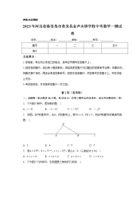 2023年河北省秦皇岛市青龙县金声木铎学校中考数学一模试卷（含答案）