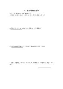 中考数学总复习全等三角形经典证明题难点解析与训练