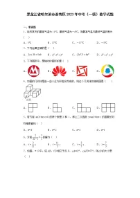 黑龙江省哈尔滨市香坊区2023年中考(一模)数学试题