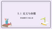 青岛版八年级上册5.1 定义与命题优质习题ppt课件