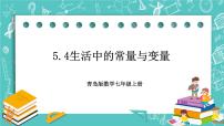 初中数学青岛版七年级上册5.4 生活中的常量与变量公开课习题课件ppt