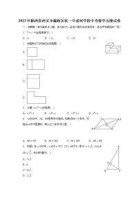 2023年陕西省西安市灞桥区铁一中滨河学校中考数学五模试卷（含解析）