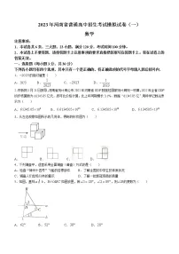 2023年河南省商丘市中考一模数学试题(含答案)