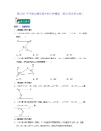 第15讲 平行线与相交线中的三种模型（核心考点讲与练）-七年级数学下学期考试满分全攻略（苏科版）