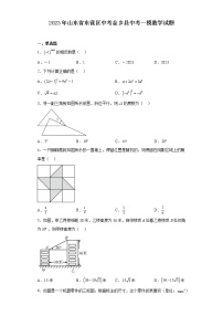 2023年山东省东营区中考金乡县中考一模数学试题(含解析)