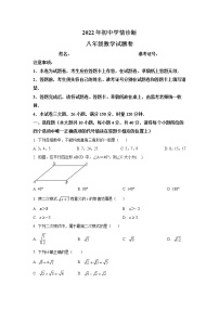 湖南省湘西州凤凰县2021-2022学年八年级下学期5月学情诊断数学试卷(含解析)