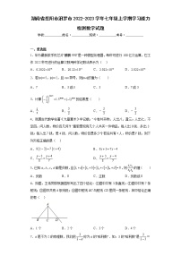 湖南省岳阳市汨罗市2022-2023学年七年级上学期学习能力检测数学试题(含答案)