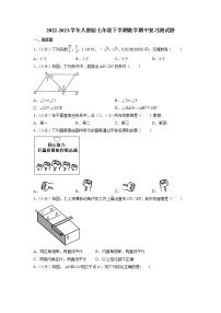 2022-2023学年人教版七年级下册数学期中复习测试题