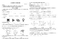 +山东省泰安市东平县2022-2023学年九年级下学期模拟考试++数学试题