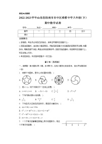 山东省济南市市中区舜耕中学2022-2023学年八年级下学期期中数学试卷