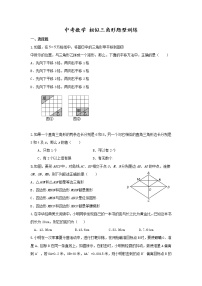 中考数学二轮专题复习：相似三角形题型训练 (含答案)