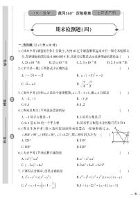 （2023春）沪科版数学初中七年级下册-黄冈360°定制密卷_期末检测题（四）