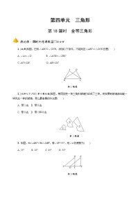 中考数学一轮复习课时练习第18课时  全等三角形 (含答案)