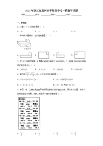 2023年浙江省温州市平阳县中考一模数学试题