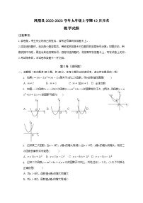 安徽省滁州市凤阳县2022-2023学年九年级上学期12月月考数学试题(解析版)