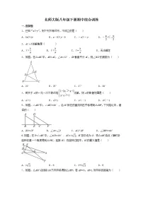 2022-2023学年北师大版八年级下册数学期中综合训练+