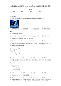 江苏省扬州市仪征市2022-2023学年七年级下学期期中数学试题（含答案）