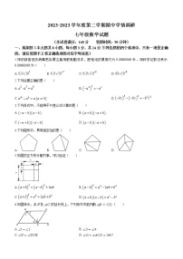 江苏省徐州市睢宁县2022-2023学年七年级下学期期中数学试题（含答案）