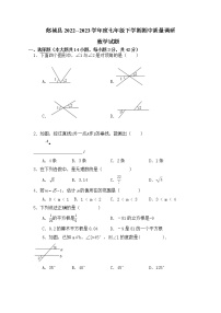 山东省临沂市郯城县2022--2023学年七年级下学期期中数学试题