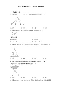 苏科版数学八年级上册2022年盐城初中提优周练卷