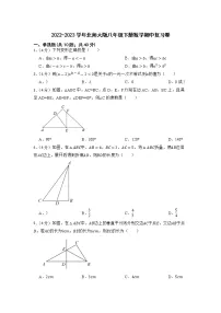 2022-2023学年北师大版八年级下册数学期中复习卷