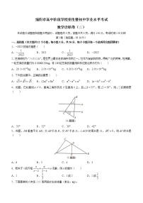 2023年四川省绵阳市中考二模数学试题（含答案）