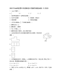 2023年山西省晋中市昔阳县中考数学质检试卷（3月份）(含答案解析)