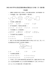 2022-2023学年江苏省无锡市锡山区锡北片七年级（下）期中数学试卷（含解析）