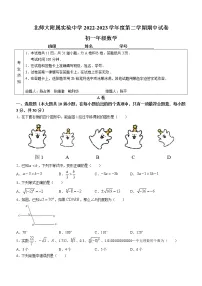 北京市西城区北师大附属实验中学2022-2023学年七年级下学期期中数学试题（含答案）
