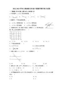 2022-2023学年人教版七年级下册数学期中复习试卷+