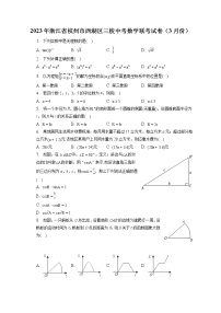 2023年浙江省杭州市西湖区三校中考数学联考试卷（3月份）(含答案解析)