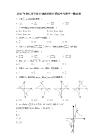 2023年浙江省宁波市镇海区蛟川书院中考数学一模试卷(含答案解析)