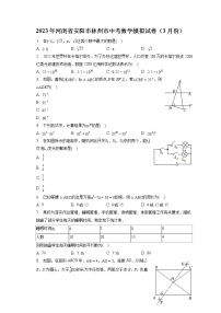 2023年河南省安阳市林州市中考数学模拟试卷（3月份）(含答案解析)