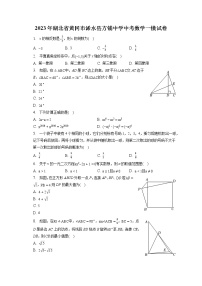 2023年湖北省黄冈市浠水县方铺中学中考数学一模试卷(含答案解析)