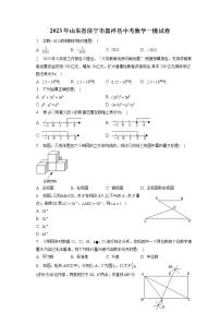 2023年山东省济宁市嘉祥县中考数学一模试卷(含答案解析)