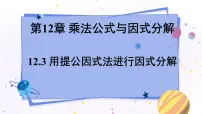 初中数学12.3 用提公因式法进行因式分解教课ppt课件