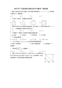 2023年广东省清远市阳山县中考数学一模试卷（含答案解析）