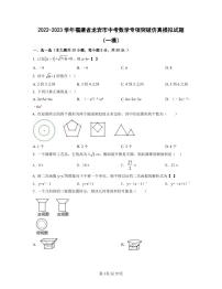 2022-2023学年福建省龙岩市中考数学专项突破仿真模拟试题（一模二模）含答案