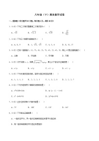 沪科版数学八年级下册 期末数学试卷 及答案解析3