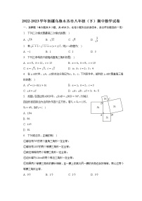 2022-2023学年新疆乌鲁木齐市八年级（下）期中数学试卷（含解析）