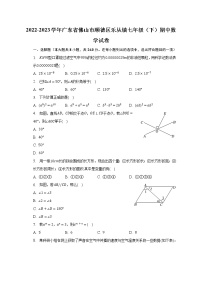 2022-2023学年广东省佛山市顺德区乐从镇七年级（下）期中数学试卷（含解析）