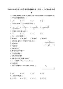 2022-2023学年云南省曲靖市麒麟六中七年级（下）期中数学试卷（含解析）