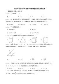 2023年安徽省安庆市九年级数学十校联盟第三次月考试卷